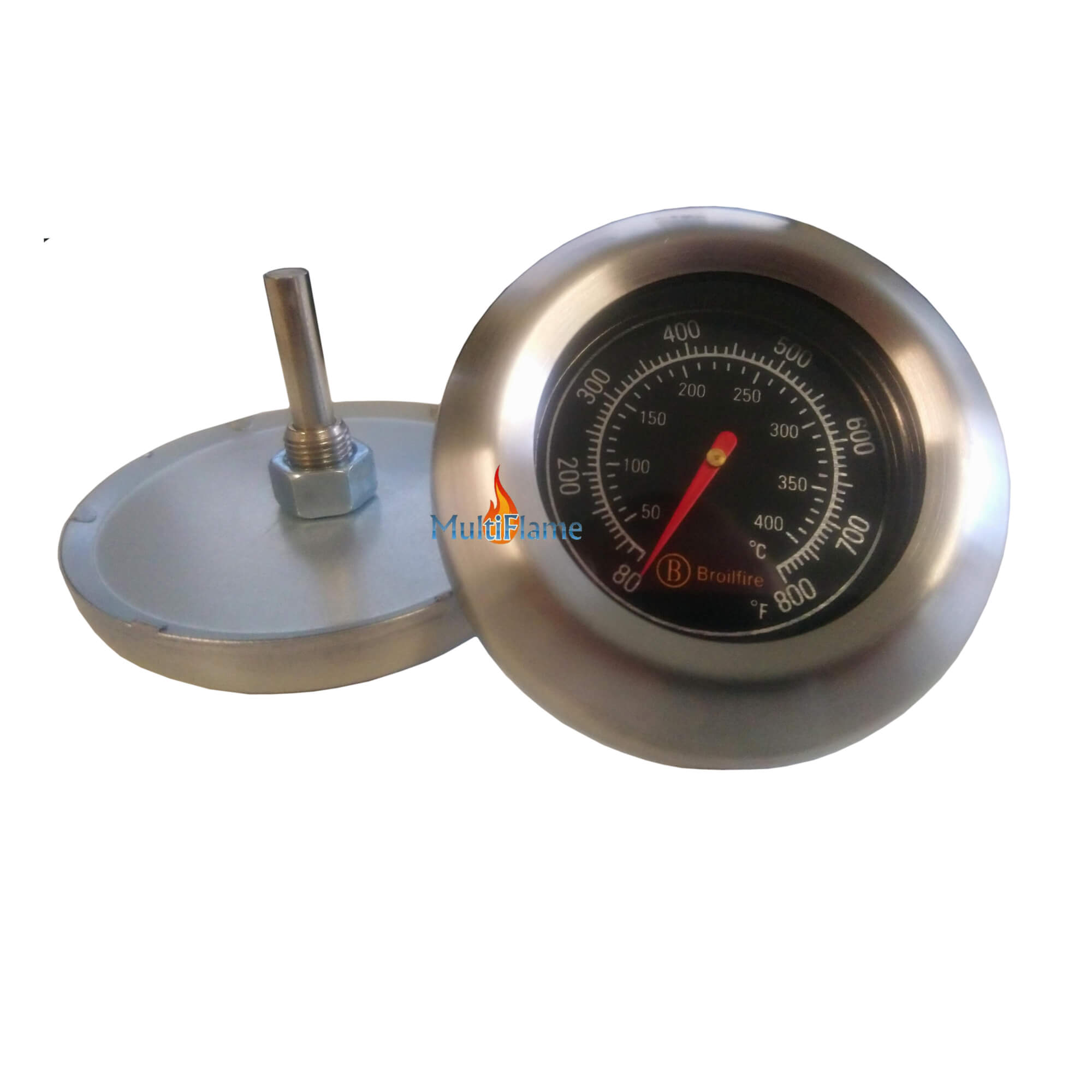 aluminium Ontwikkelen schijf BBQ thermometer RVS barbecue temperatuur meter - MultiFlame