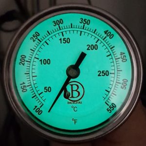 Thermometer glow in the dark