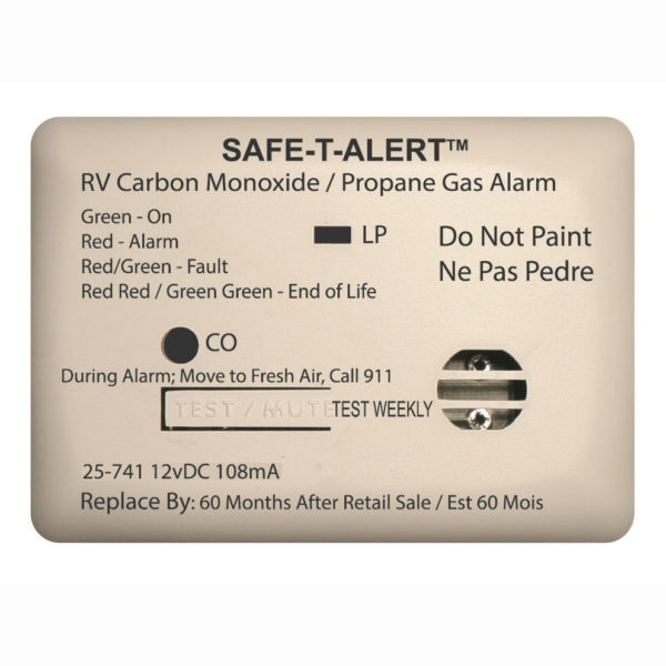 Safe-t-Alert Koolmonoxide / Gas Alarm 12V