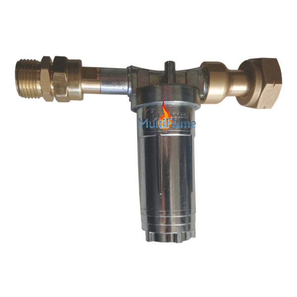 Adapter set om Truma filter op gasfles aansluiting te plaatsen