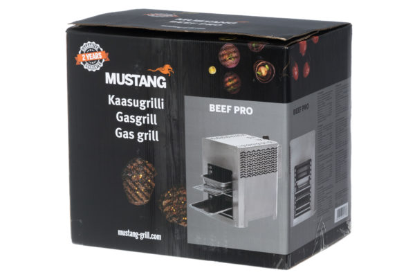 Mustang gas grill Beef Pro verpakking