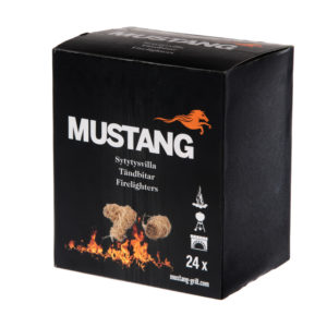 Mustang houtwol aanmaak tondel verpakking